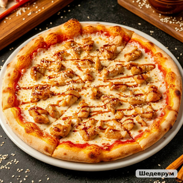 Пицца "Курица терияки" 30см.